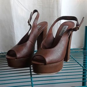 Steve Madden Brown Platform Heels